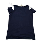 Playera Michael Kors Manga Corta Chica Hombros Descubiertos