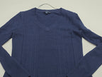 Vestido Algodón Tommy Hilfiger Azul Manga Larga Mediana