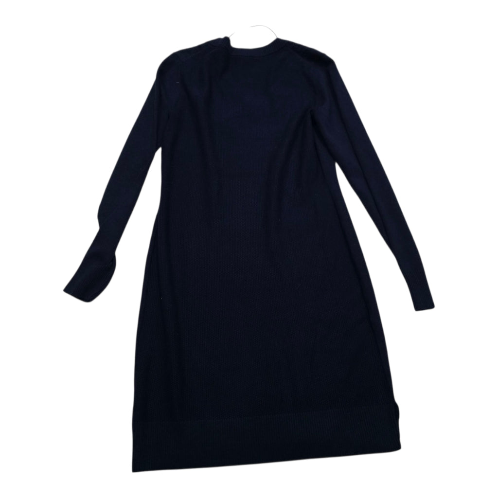 Vestido Algodón Tommy Hilfiger Azul Manga Larga Mediana