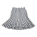 Falda Ralph Lauren De Mujer Talla 10 Blanca/azul Rayada
