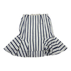 Falda Ralph Lauren De Mujer Talla 10 Blanca/azul Rayada