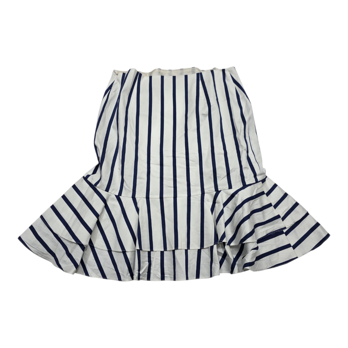 Falda Ralph Lauren De Mujer Talla 10 Blanca/azul Rayada