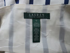 Falda Ralph Lauren De Mujer Talla 10 Blanca/azul Rayada