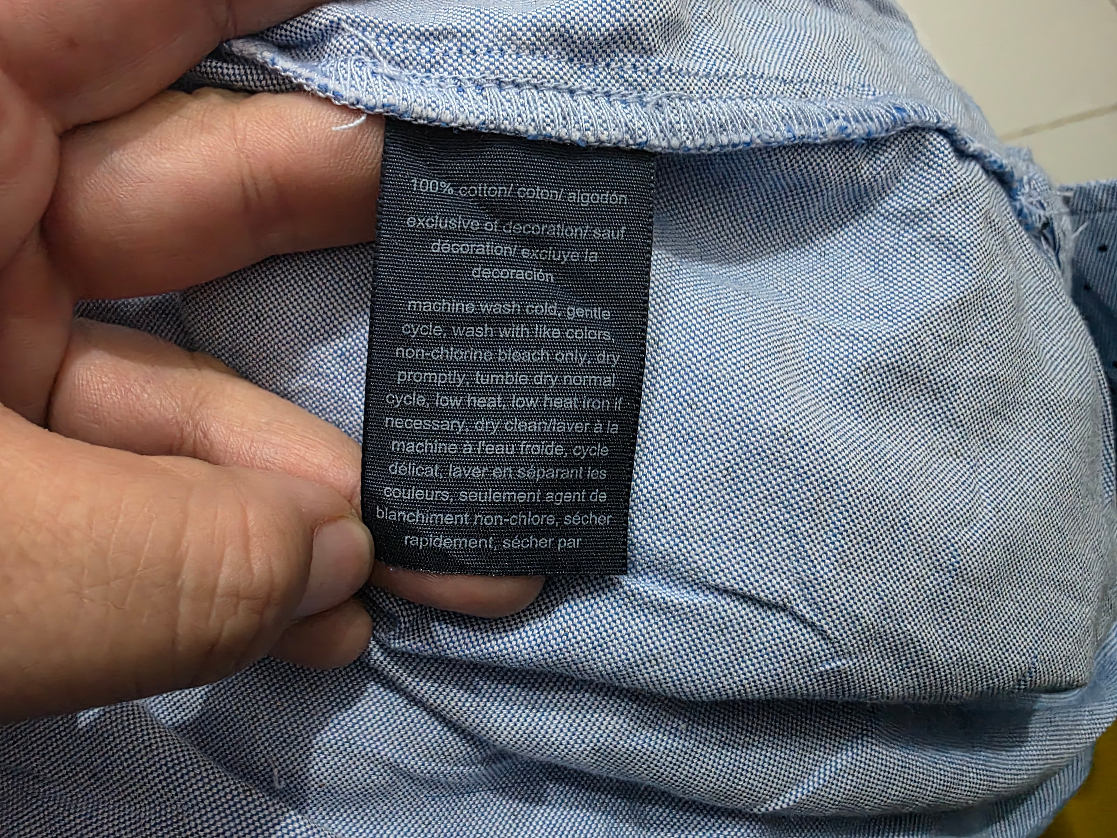 Camisa Tommy Hilfiger Mujer Talla Mediana Azul Con Lunares