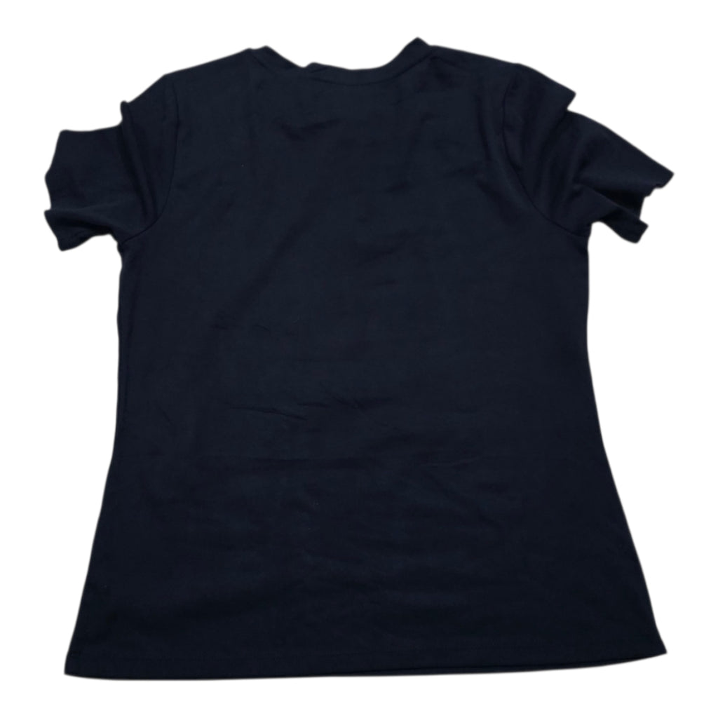 Playera Michael Kors Manga Corta Con Botones Mediana Azul