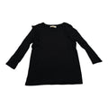 Playera Michael Kors Mediana Manga Larga Olan Color Negro