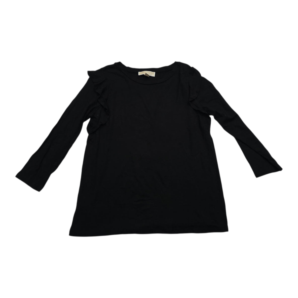 Playera Michael Kors Mediana Manga Larga Olan Color Negro