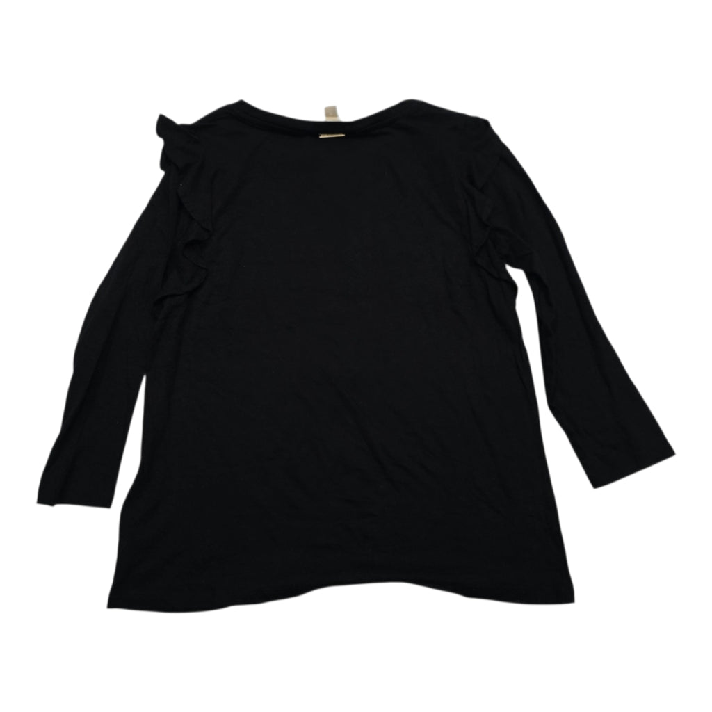 Playera Michael Kors Mediana Manga Larga Olan Color Negro