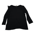 Playera Michael Kors Mediana Manga Larga Olan Color Negro