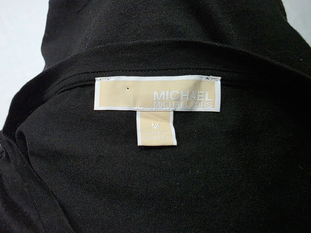 Playera Michael Kors Mediana Manga Larga Olan Color Negro