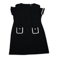 Vestido Tommy Hilfiger Mujer 14 Negro Blanco Manga Corta