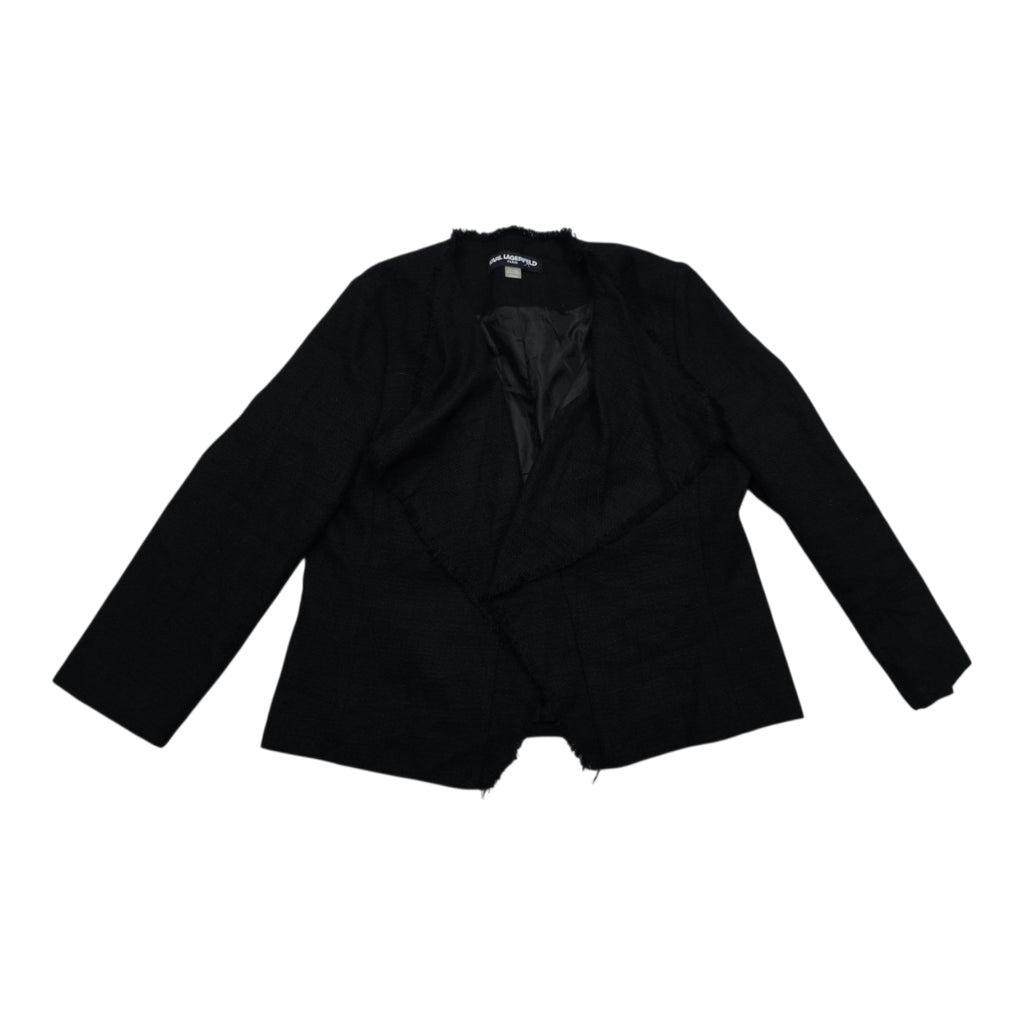 Blazer Karl Lagerfeld De Algodón Color Negro Talla Grande