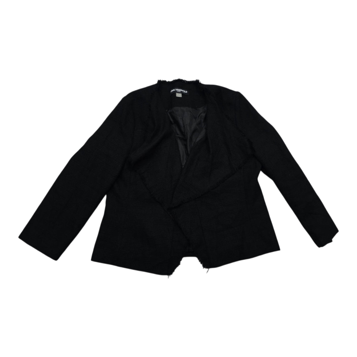 Blazer Karl Lagerfeld De Algodón Color Negro Talla Grande