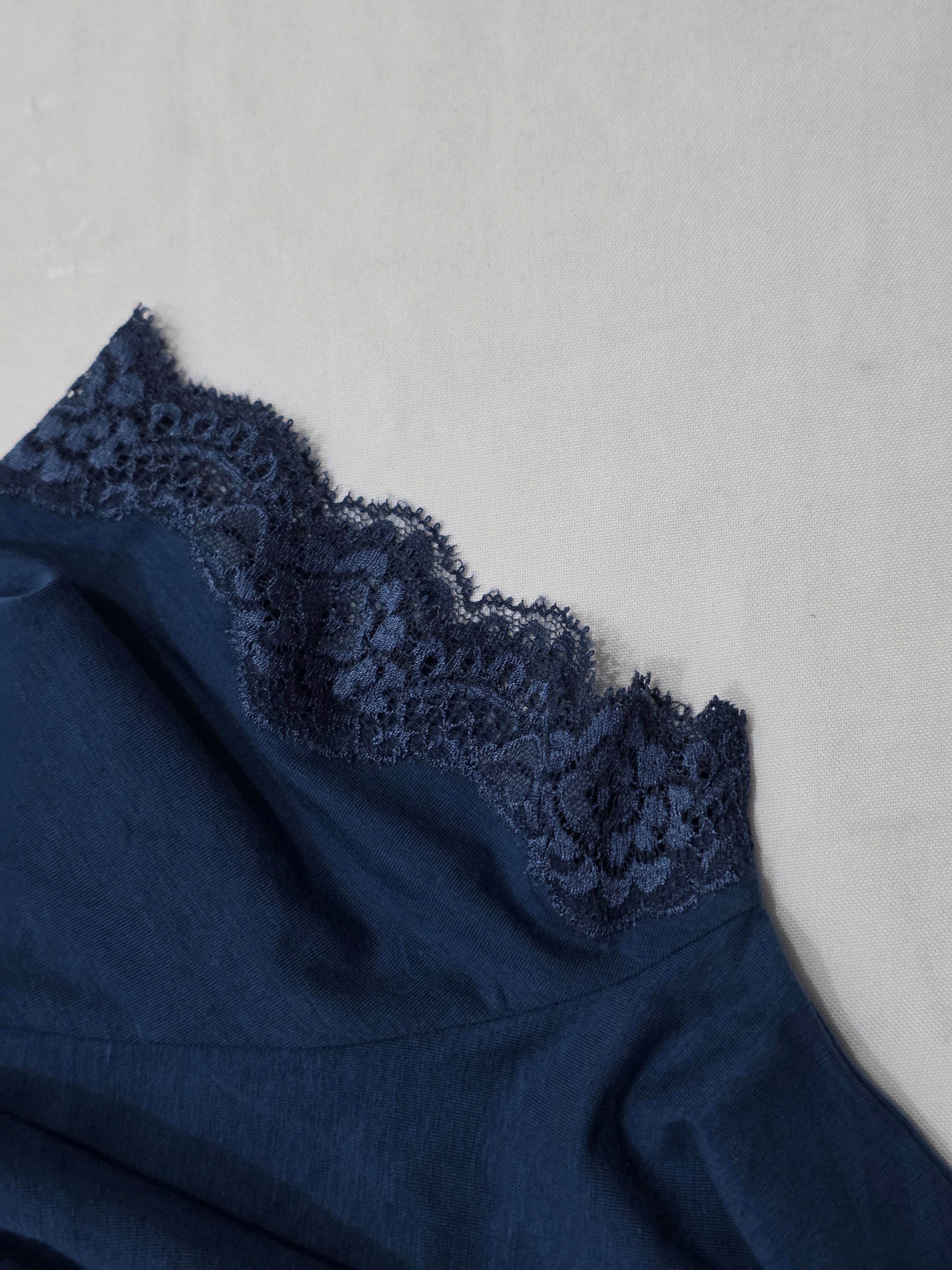 Vestido Ligero Ralph Lauren Mujer Talla Grande Azul Acero