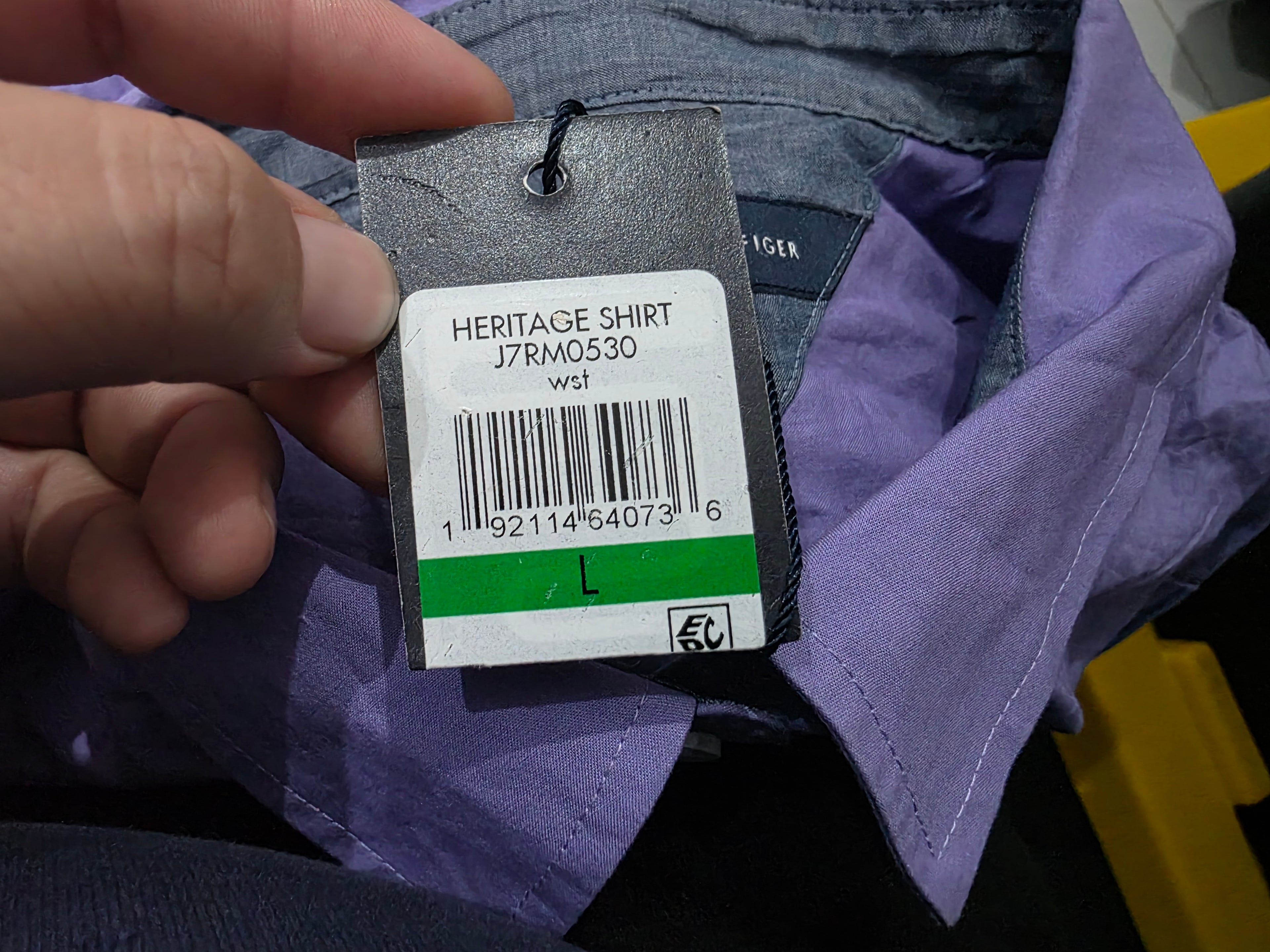 Camisa Tommy Hilfiger De Mujer Talla Grande Morada