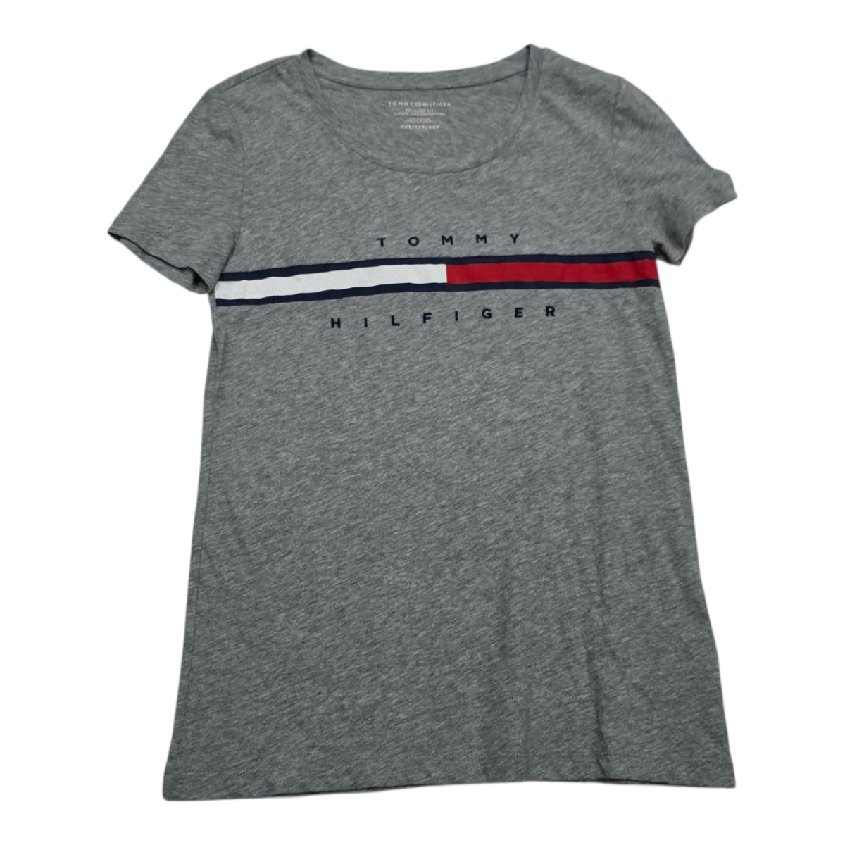 Playera Tommy Hilfiger Extra Extra Chica Gris Relaxed Fit