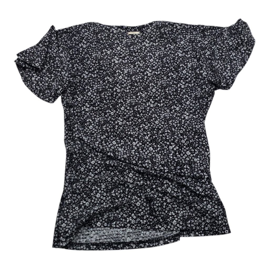 Blusa Michael Kors Gris Floreada Talla Petite Manga Amplia