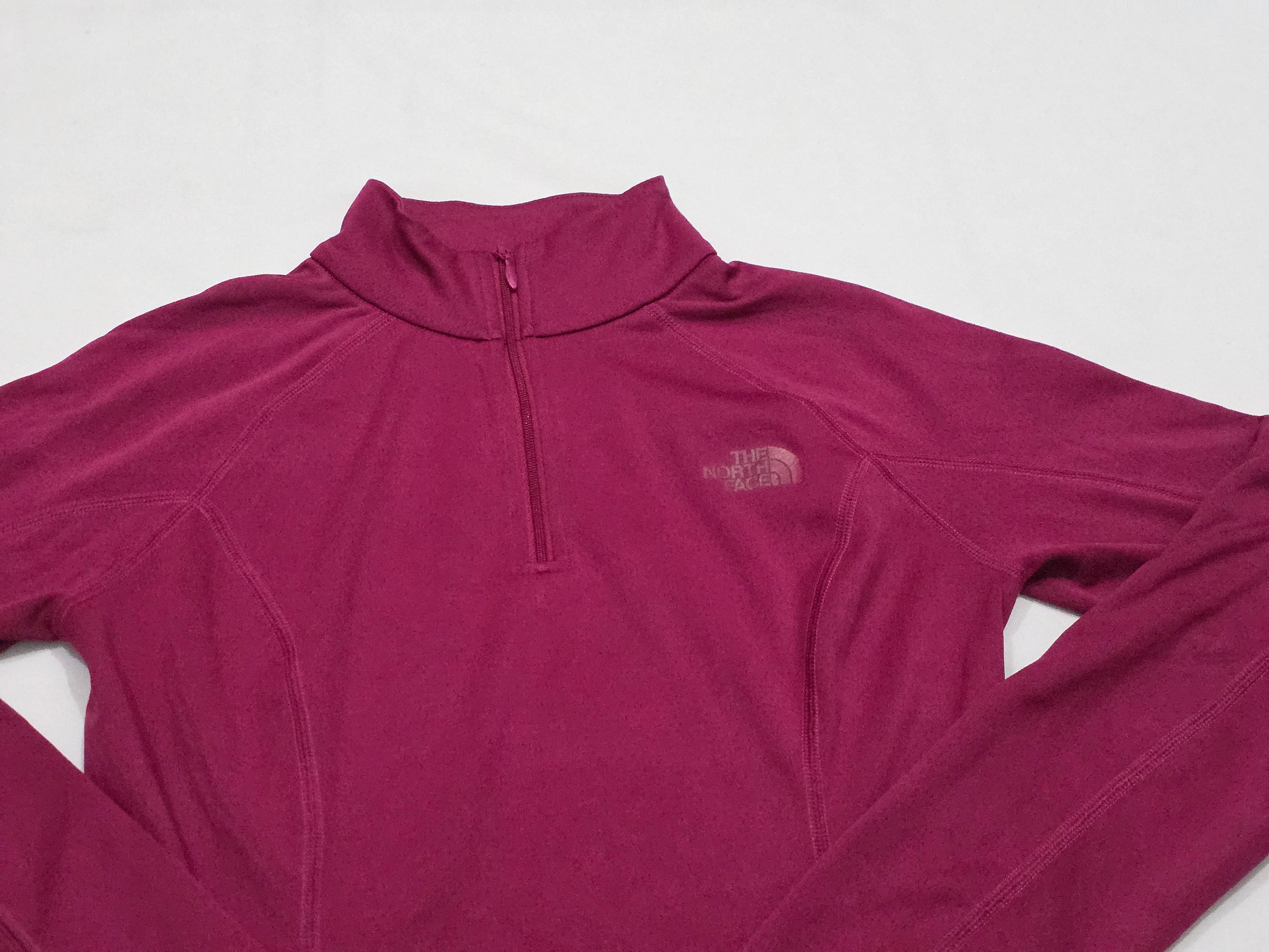 Playera Medio Cierre The North Face Rosa Oscuro Extra Chica