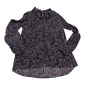 Blusa Ralph Lauren De Mujer Talla Chica Morada Con Figuras