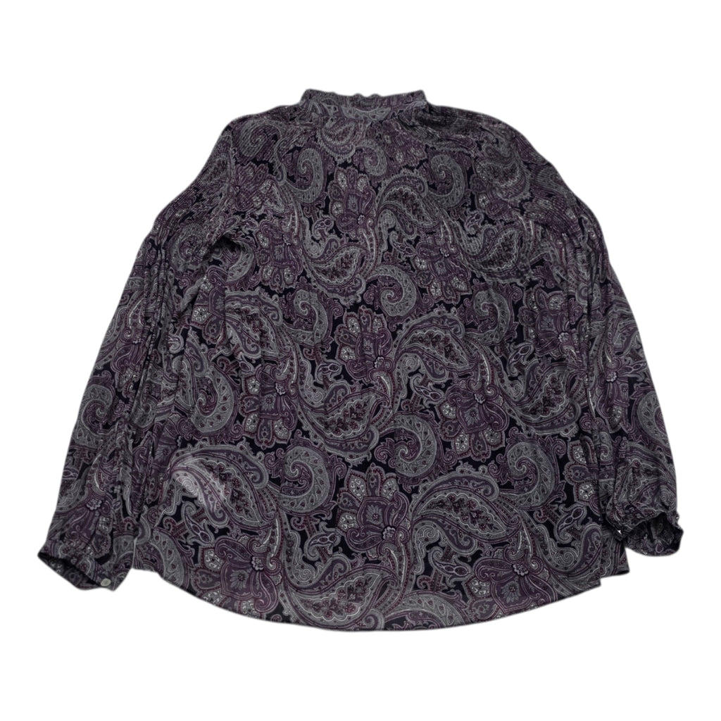 Blusa Ralph Lauren De Mujer Talla Chica Morada Con Figuras