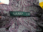 Blusa Ralph Lauren De Mujer Talla Chica Morada Con Figuras