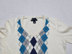 Sueter Tommy Hilfiger Beige Con Rombos Talla Chica De Mujer