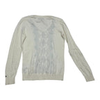 Sueter Tommy Hilfiger Beige Con Rombos Talla Chica De Mujer