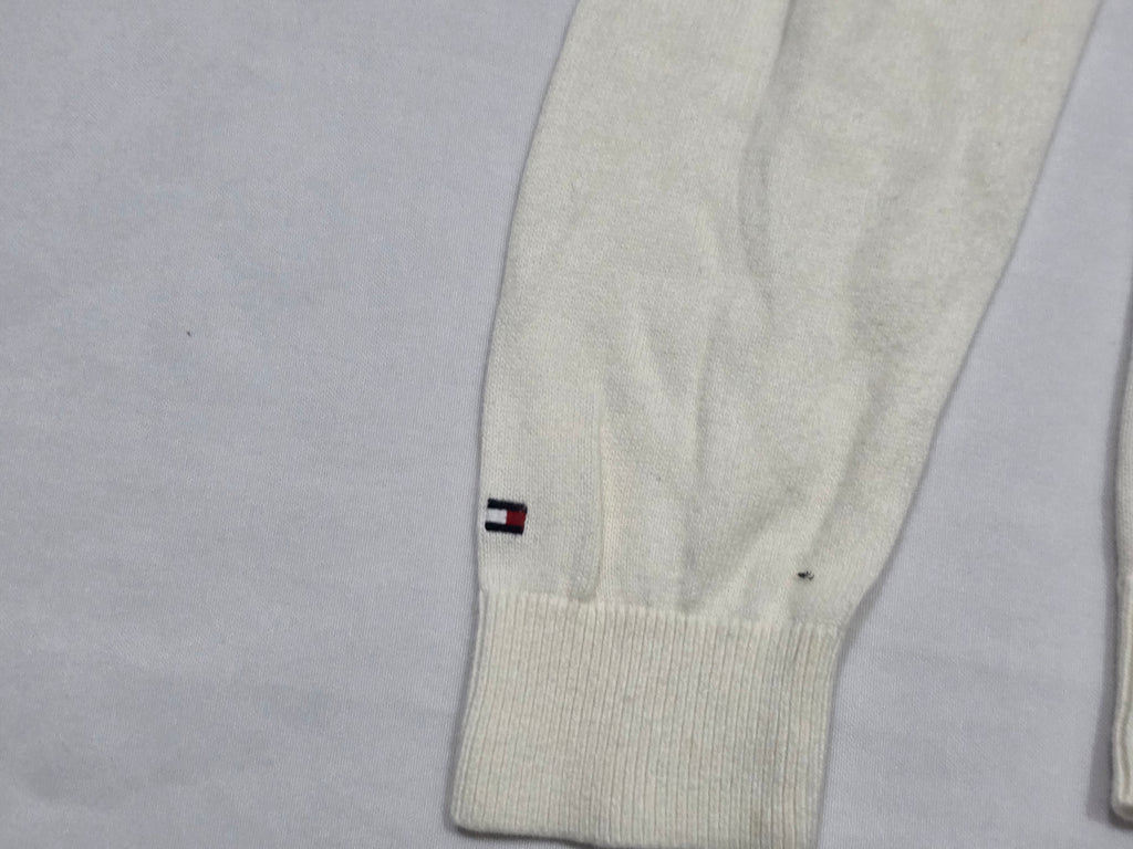 Sueter Tommy Hilfiger Beige Con Rombos Talla Chica De Mujer