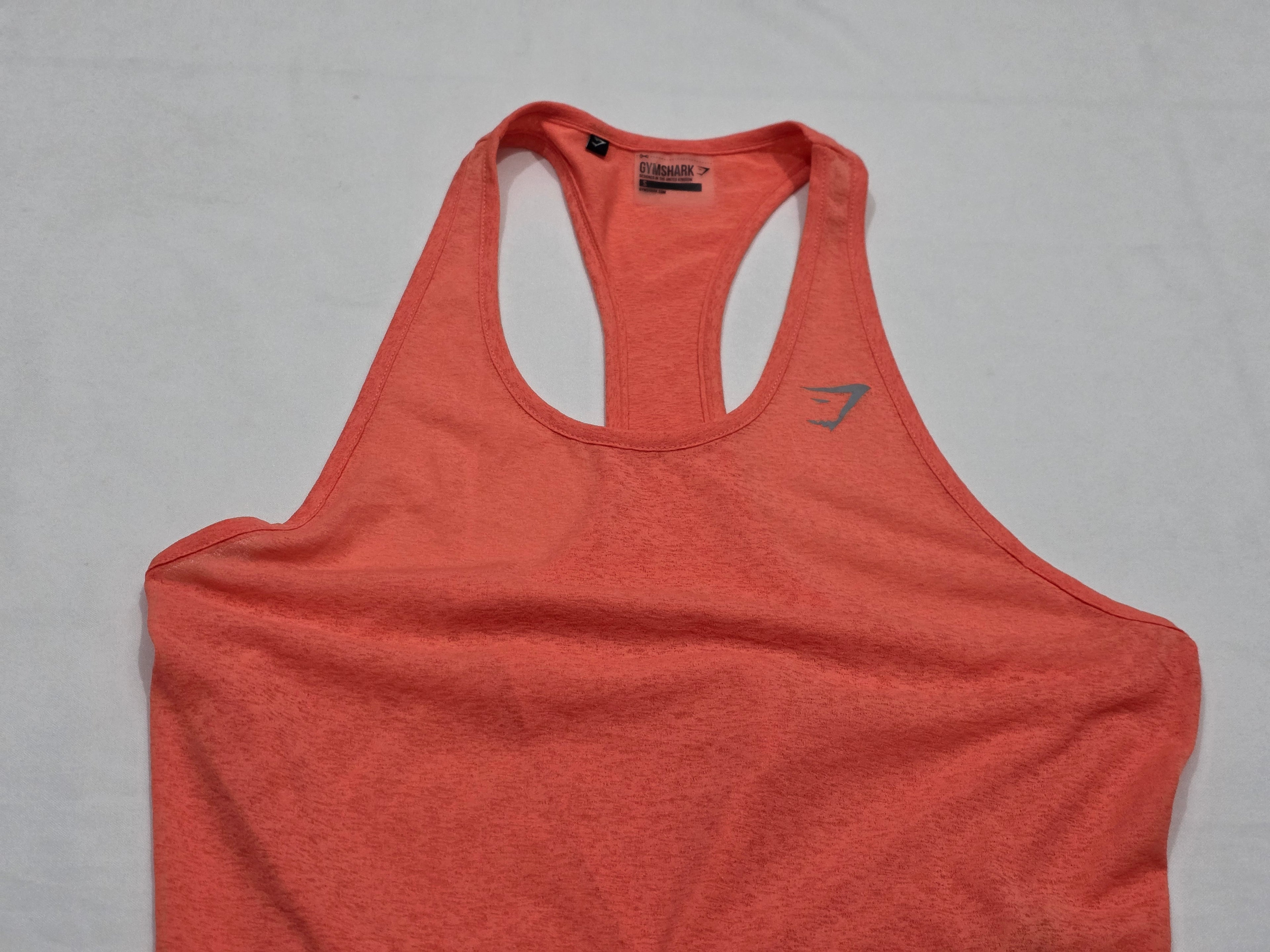 Playera Sin Mangas Gymshark Naranja Talla Chica