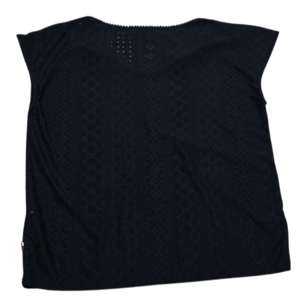 Blusa De Encaje Tommy Hilfiger Azul Marino Talla Chica
