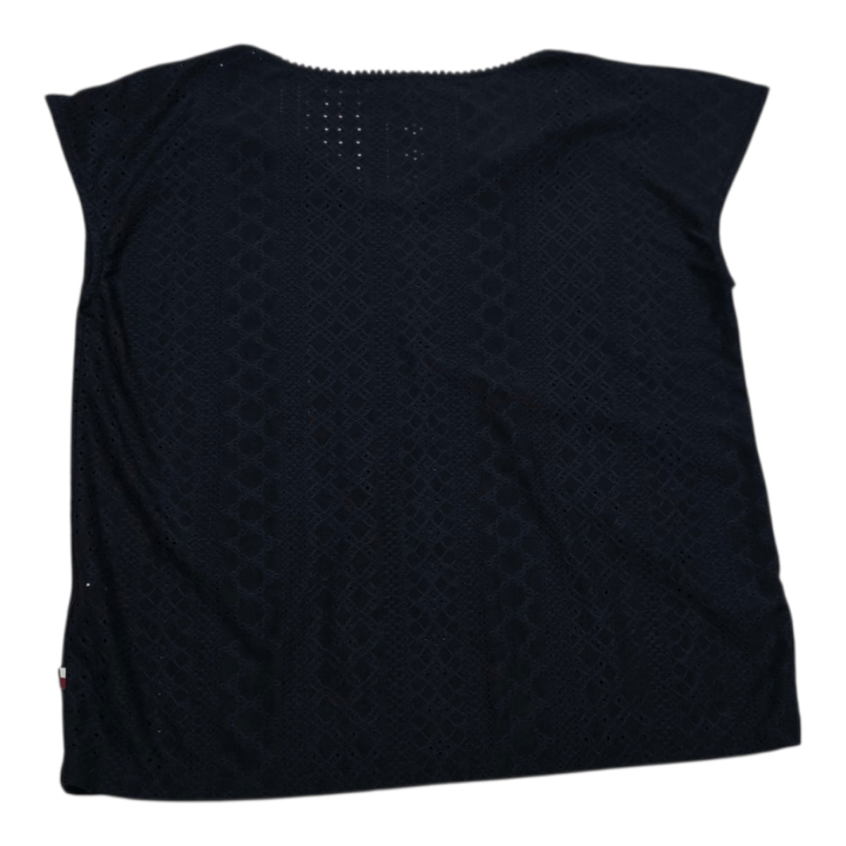 Blusa De Encaje Tommy Hilfiger Azul Marino Talla Chica