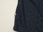 Blusa De Encaje Tommy Hilfiger Azul Marino Talla Chica