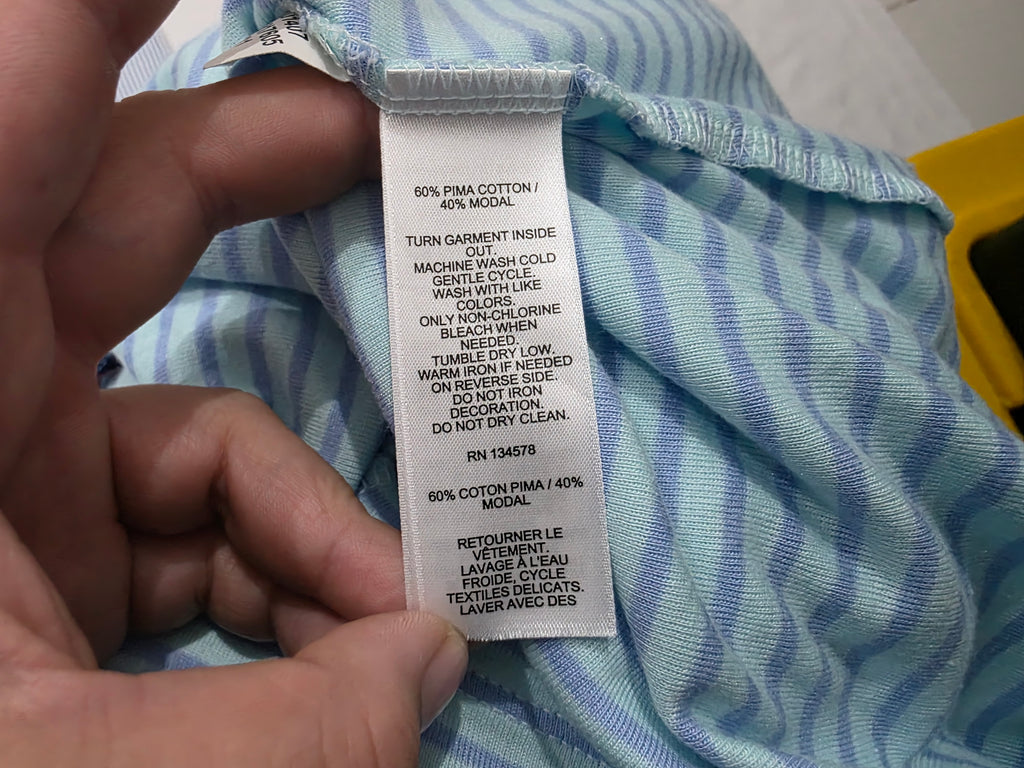 Playera Vineyard Vines Azul Rayado Talla Chica De Mujer