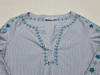 Blusa Vineyard Vines De Mujer Chica Azul Rayada Flores