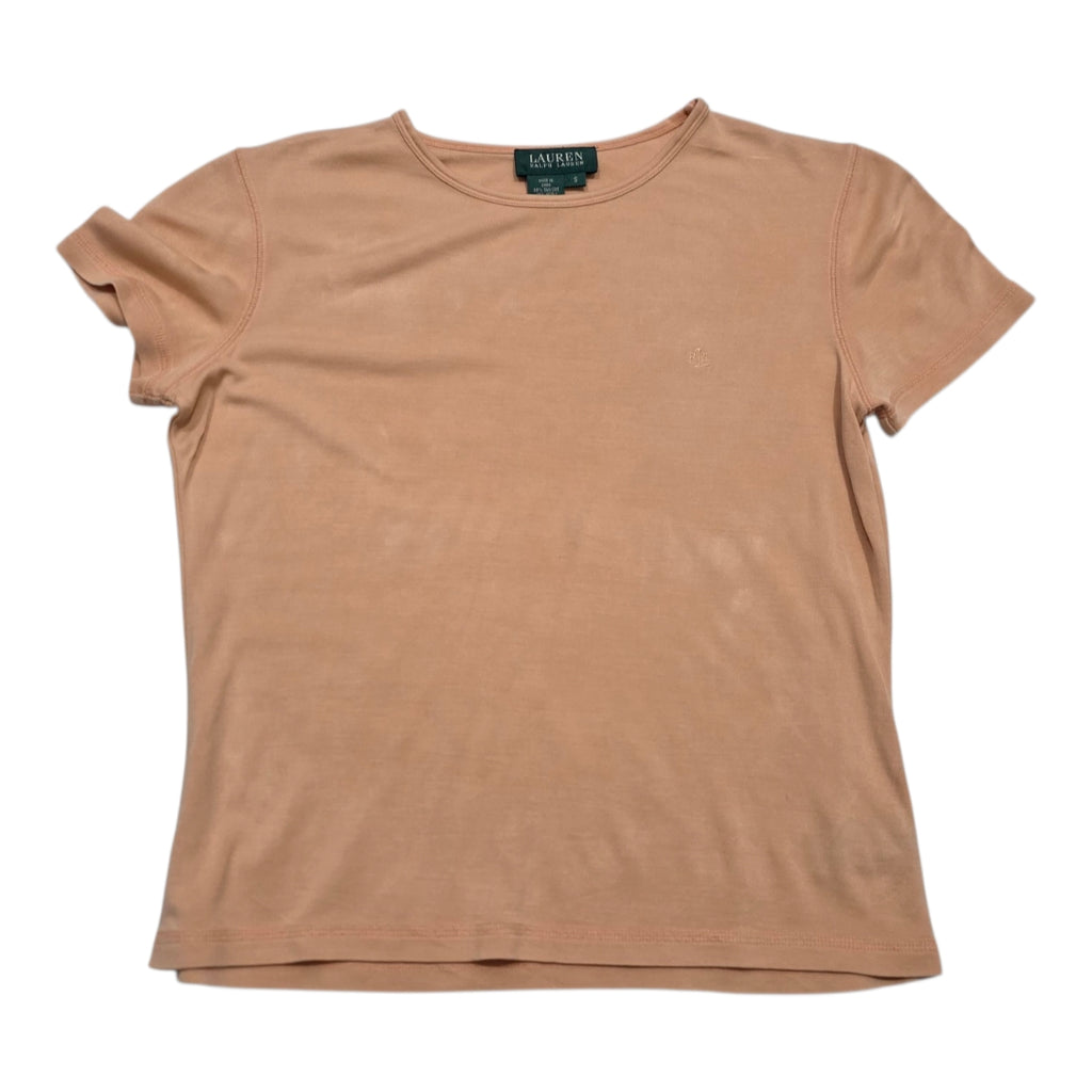 Playera Ralph Lauren De Seda Color Naranja Talla Chica