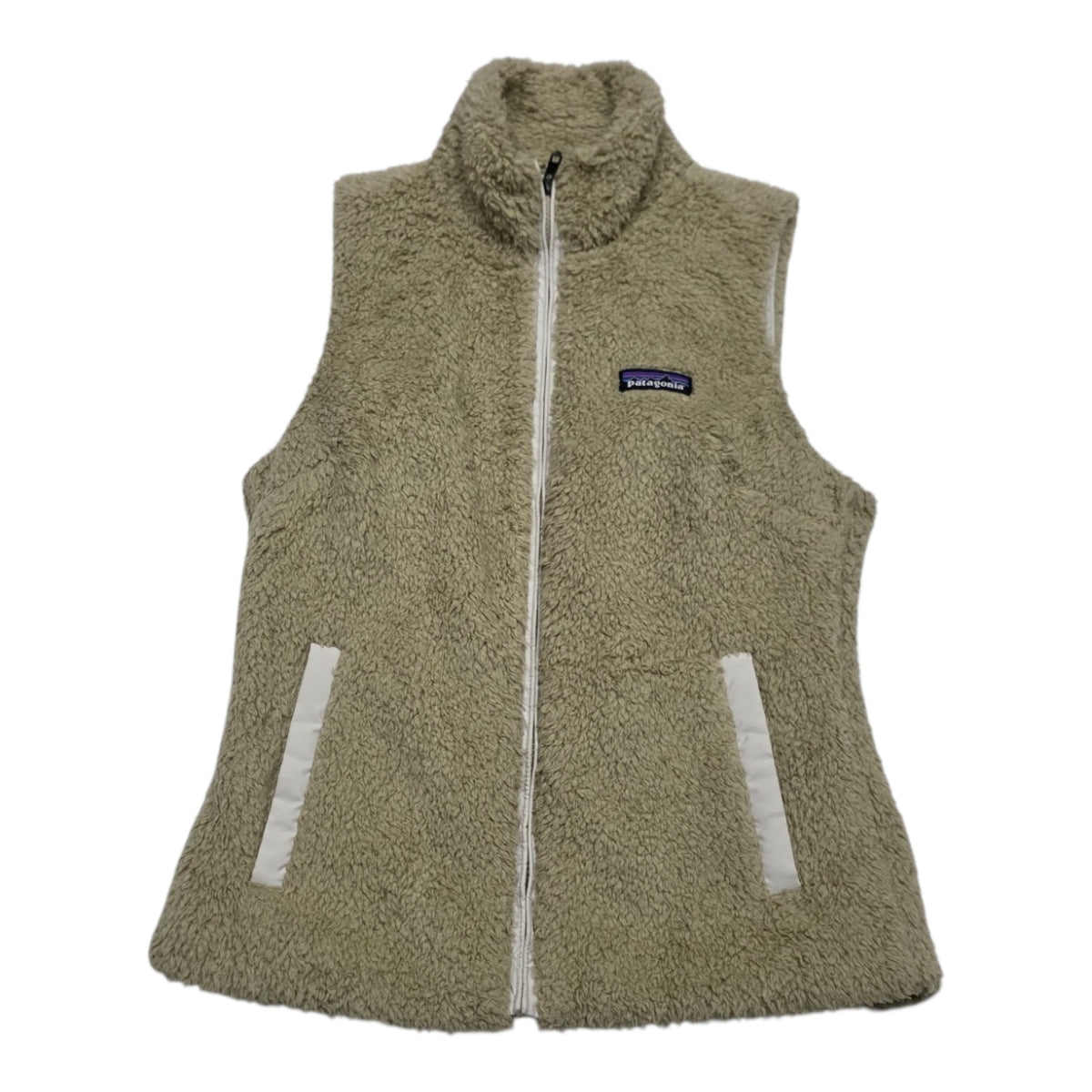 Chaleco Aborregado Patagonia De Mujer Color Cafe Talla Chica
