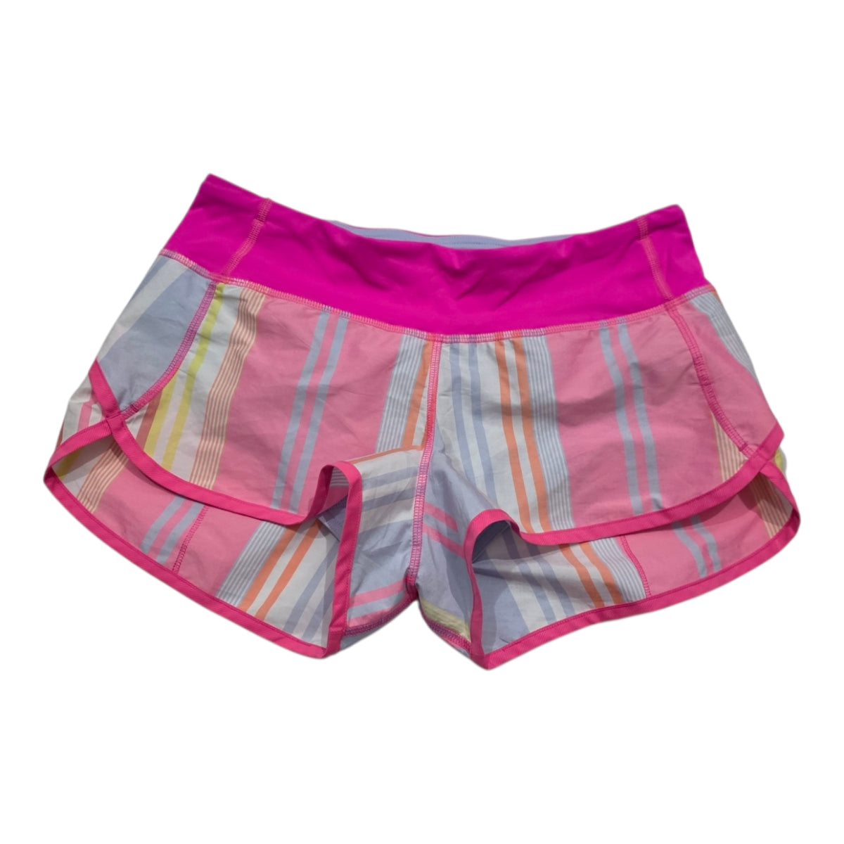 Short Lululemon De Mujer Talla 4 Multicolor Fluorescente