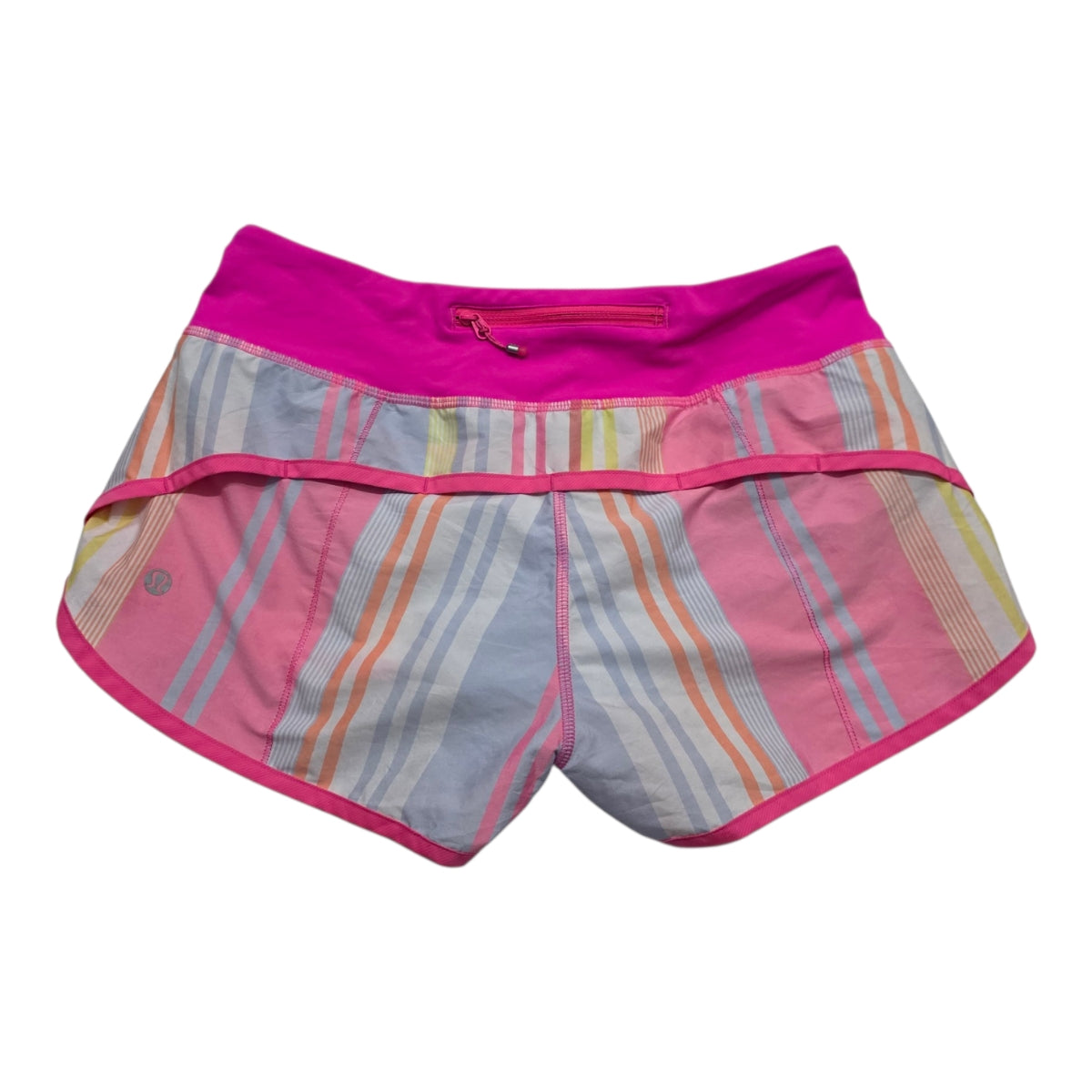 Short Lululemon De Mujer Talla 4 Multicolor Fluorescente
