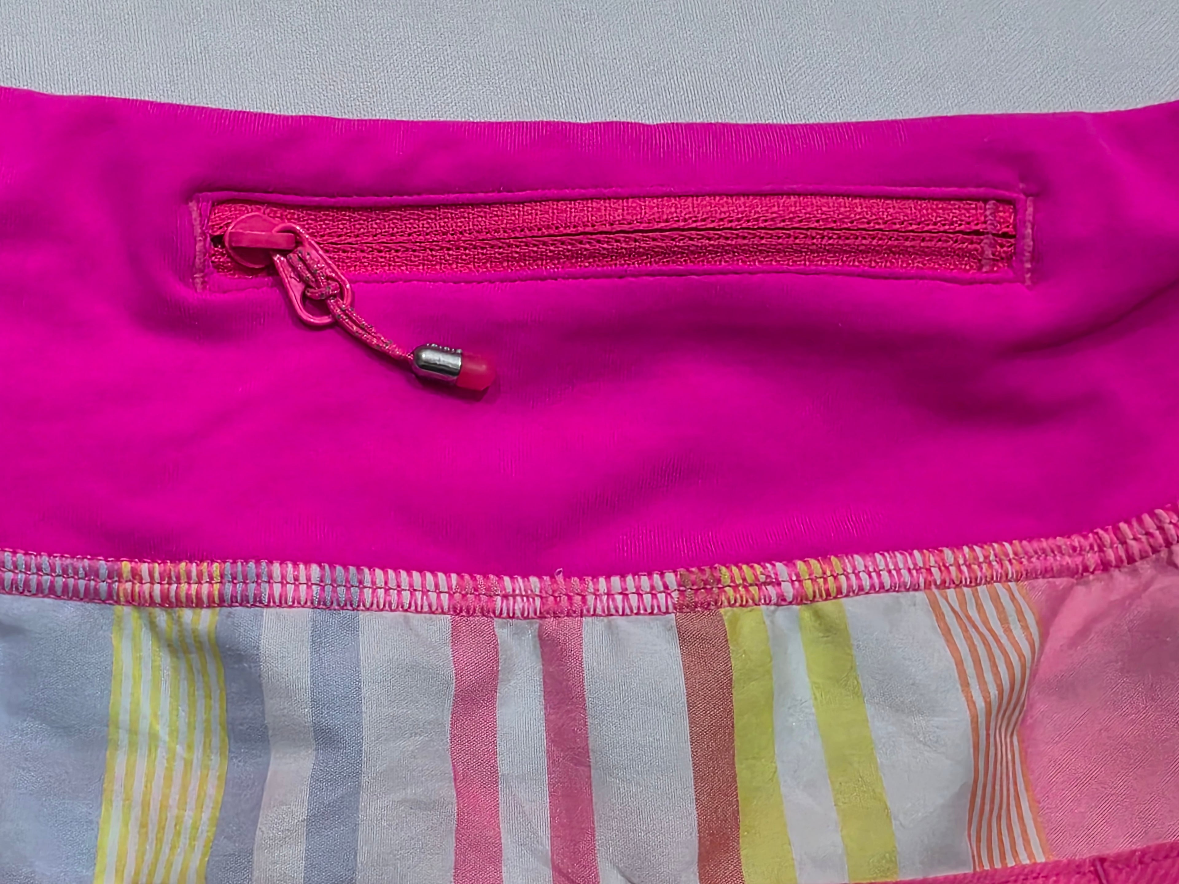Short Lululemon De Mujer Talla 4 Multicolor Fluorescente