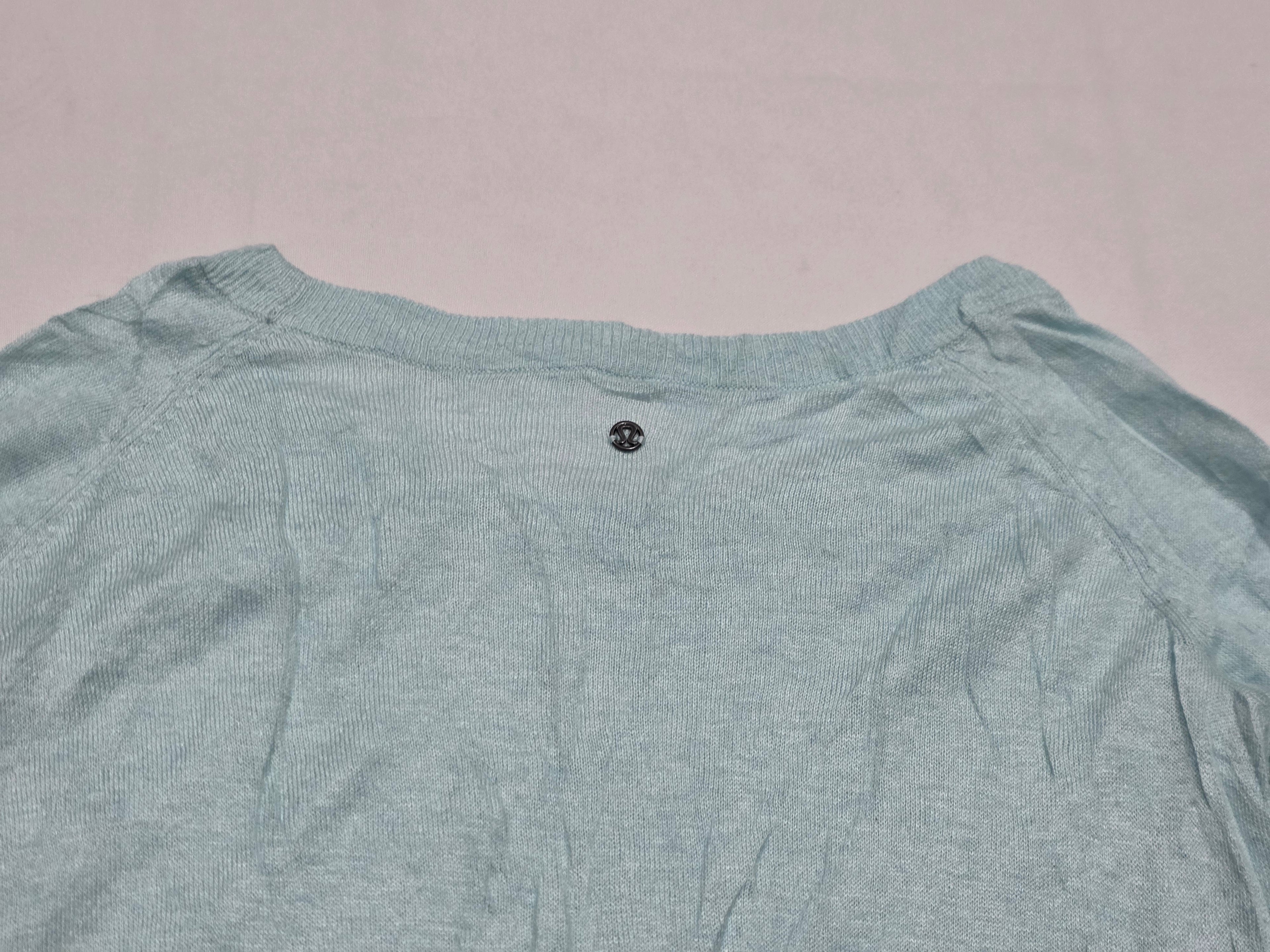 Sueter De Rayon Lululemon Talla 4 Azul Claro