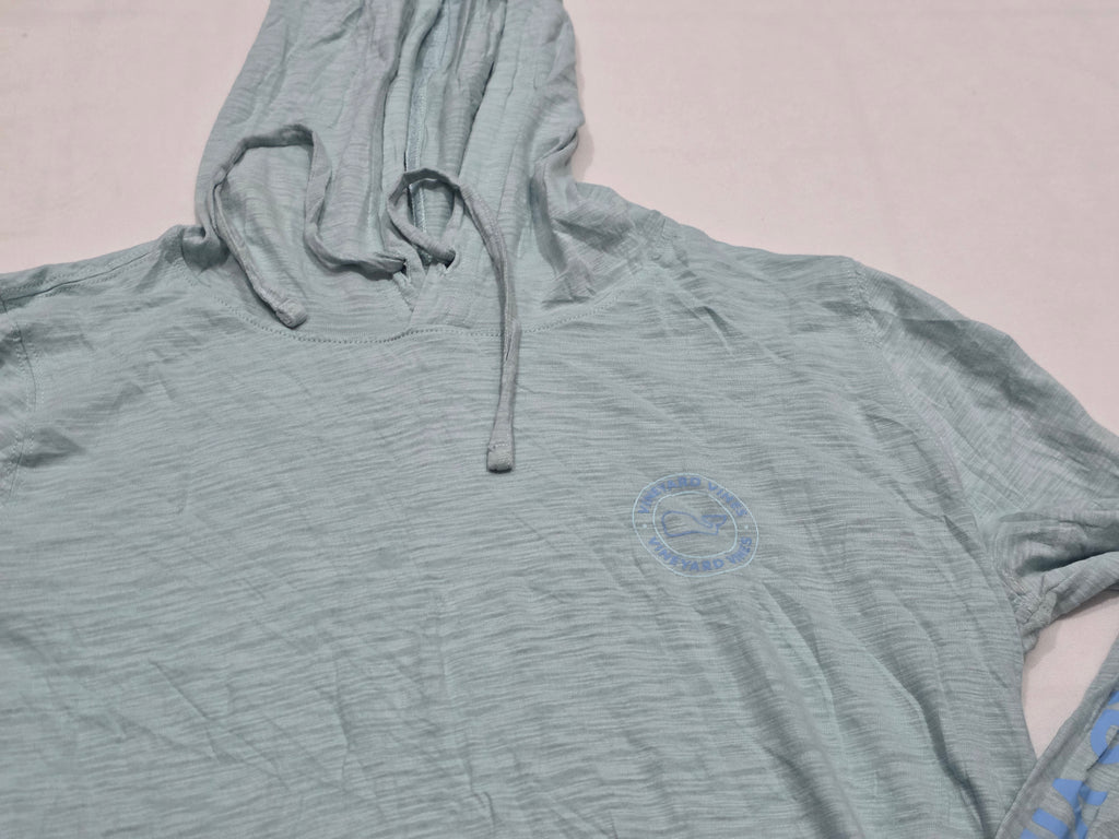 Playera Larga Gorro Vineyard Vines Mujer Chica Azul Claro