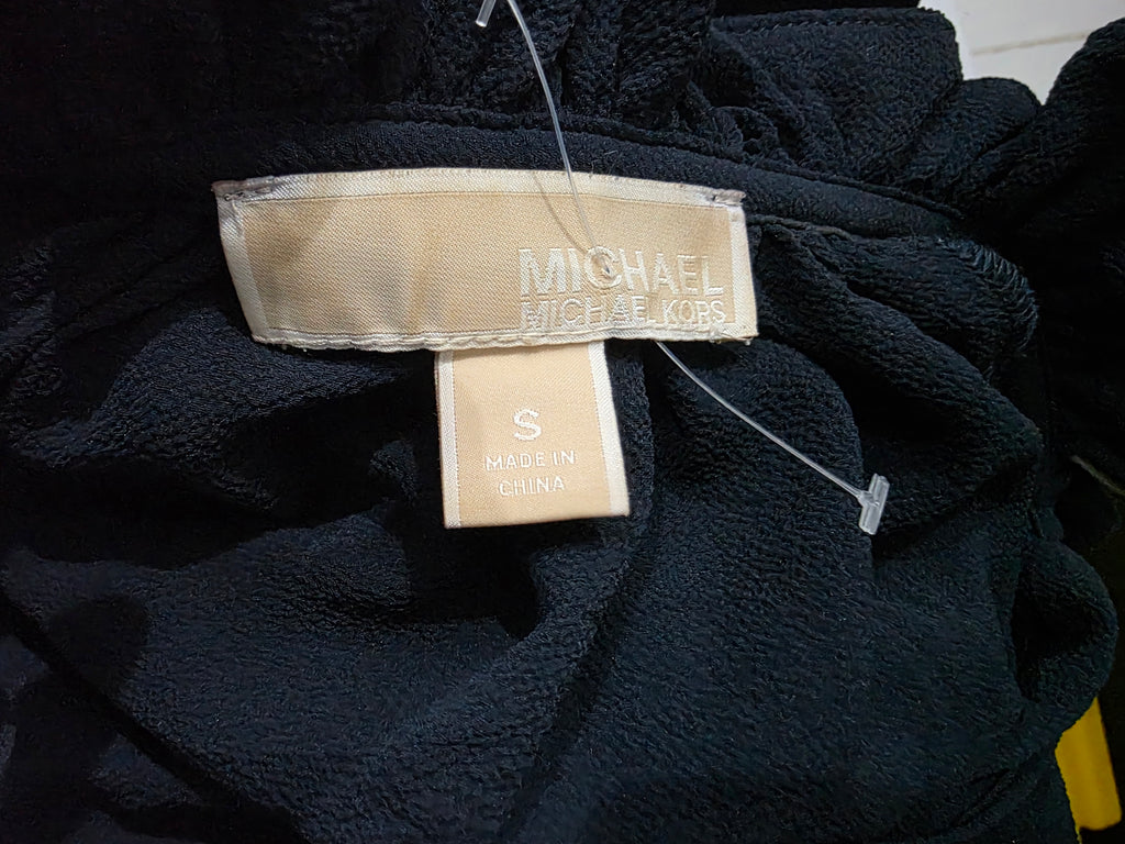 Blusa Michael Kors Talla Chica De Mujer Azul Con Cadena