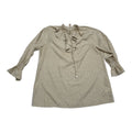 Blusa Michael Kors Con Olan Color Cafe Rayada Mediana