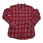 Blusa Tommy Hilfiger Mediana Rojo/blanco A Cuadros