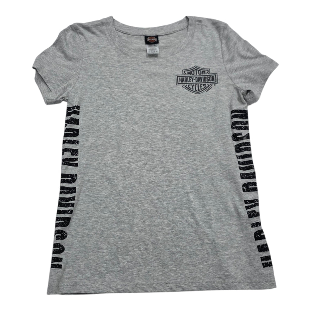 Playera Harley Davidson De Mujer Mediana Color Gris