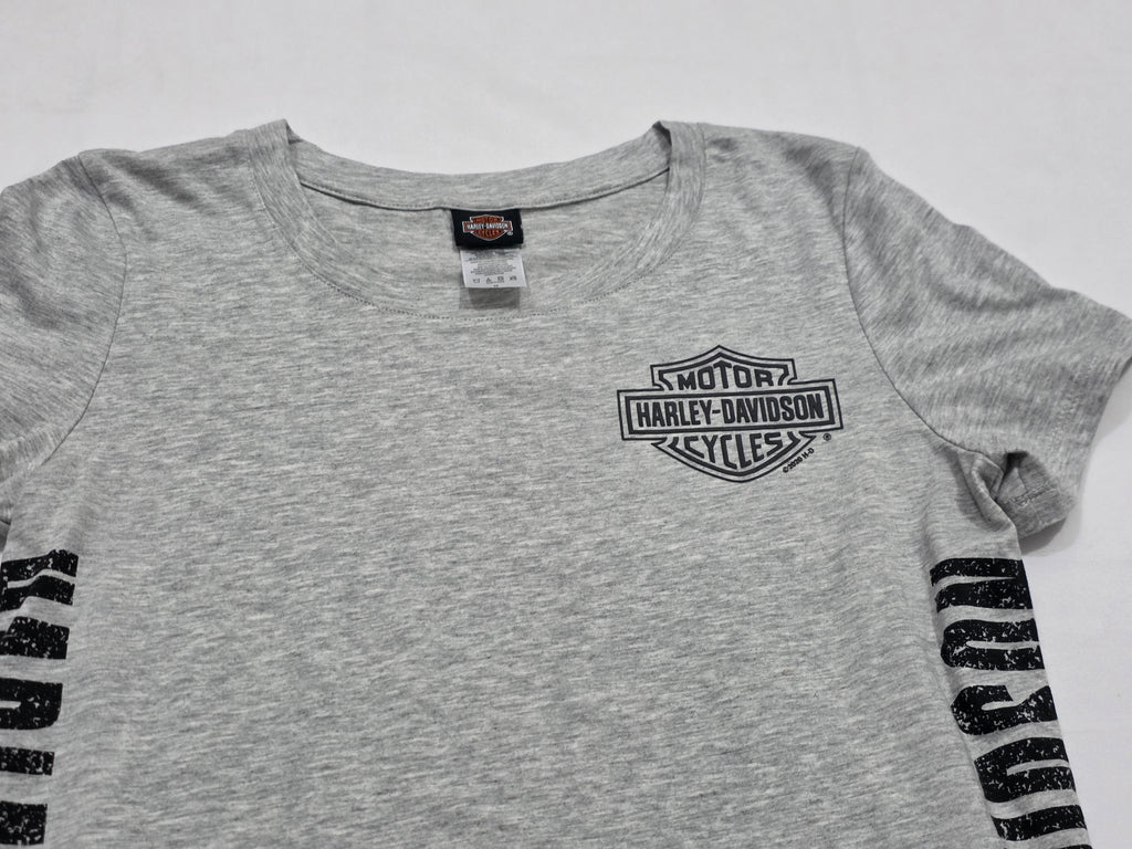 Playera Harley Davidson De Mujer Mediana Color Gris