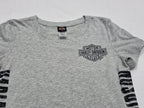 Playera Harley Davidson De Mujer Mediana Color Gris