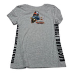 Playera Harley Davidson De Mujer Mediana Color Gris