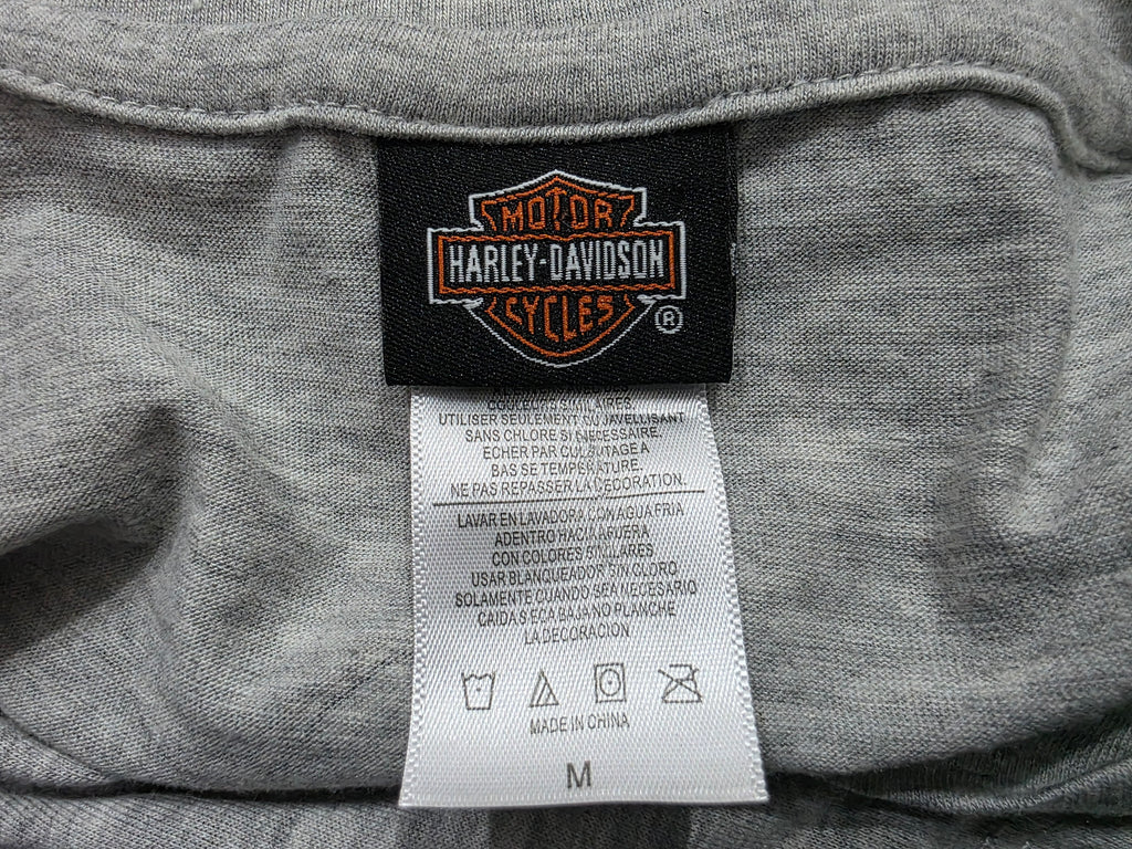 Playera Harley Davidson De Mujer Mediana Color Gris