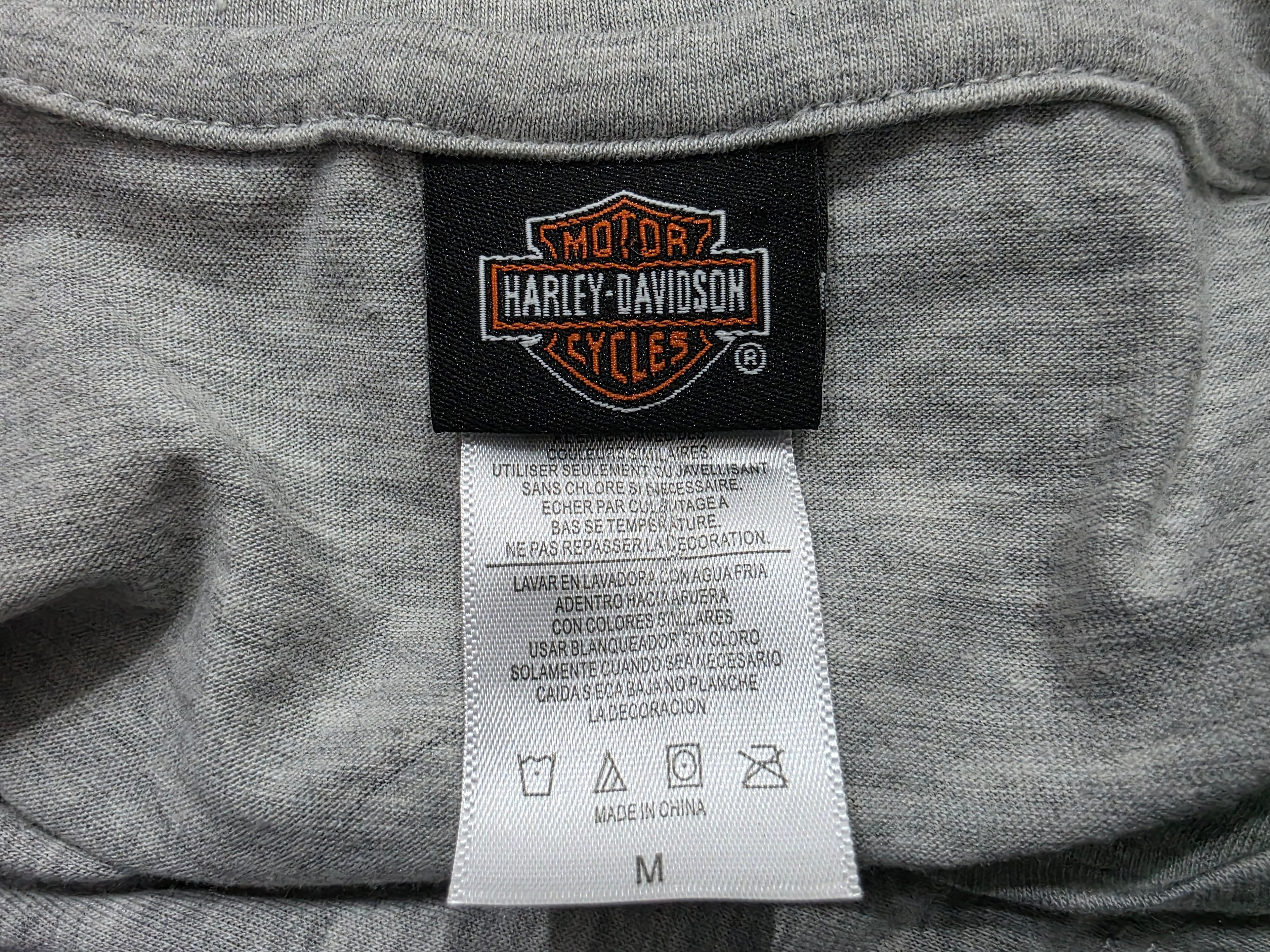 Playera Harley Davidson De Mujer Mediana Color Gris